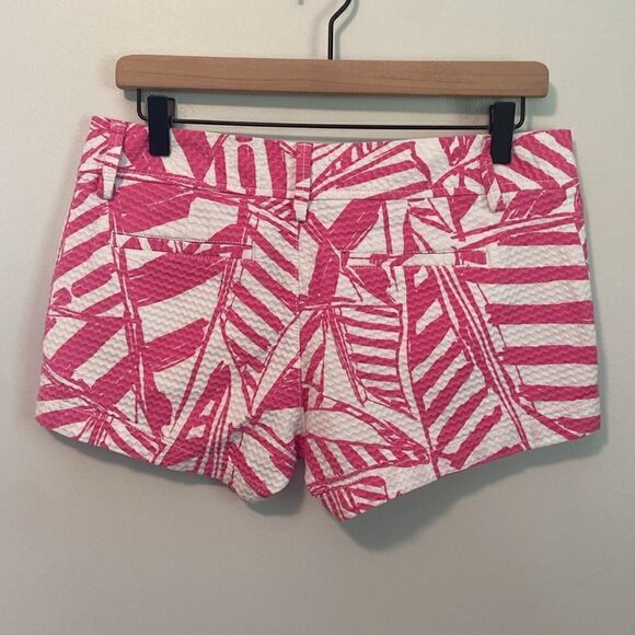 Lilly Pulitzer Pink & White Capri Pink The Walsh Short Size 2 - Picture 2 of 6